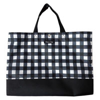 HALKARIN’S キッズ レッスンバッグ 通園 習い事 マグネット開閉 ギンガムブラック 450569 1個（直送品）