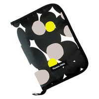 HALKARIN’S 母子手帳ケース L ポケット ハンナフラ 大容量 収納 マルチケース ブラック 356994 1個（直送品）