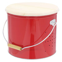 渡辺金属工業 野菜ストッカー 大サイズ OBAKETSU 日本製 レッド 312891 1個（直送品）