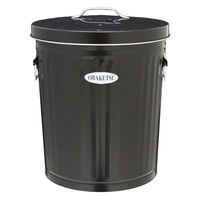 渡辺金属工業 ゴミ箱 33L 屋外兼用 キャスター付き ブラック 233651 1個（直送品）