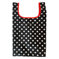 HALKARIN’S エコバッグ M ポルカブラック Hanna Hula ハンナフラ 撥水 洗濯可 367000 1個（直送品）