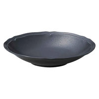 ミヤザキ食器 プレート 27cm 梨花 磁器 ブラック 416000 1個（直送品）