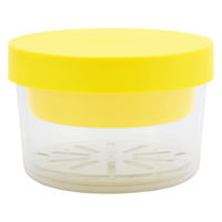 三好製作所 お弁当箱 GEL-COOL round with inner tray 1段 400ml レモンイエロー 423770 1個（直送品）