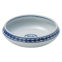 プレート 16cm ごはんプレート M.STYLE 菱紋 手描き 皿 食器 和食器 茶碗 飯碗 磁器 日本製 371897 1個（直送品）