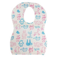 シンセーインターナショナル ベビーエプロン 25枚入 使い捨て 紙エプロン よだれかけ どうぶつ 337719 1個（直送品）