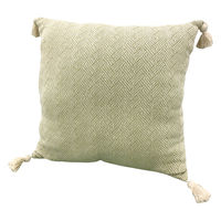 萩原敷物 クッション インド綿背当てクッション アルト 45×45cm グリーン 407650 1個（直送品）