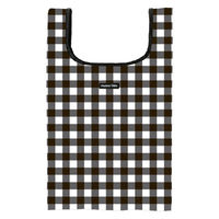 HALKARIN’S エコバッグ M ギンガム Hanna Hula ハンナフラ 撥水 洗濯可 ギンガムブラック 367007 1個（直送品）