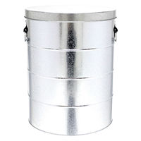 渡辺金属工業 米びつ 30kg キャスター付き OBAKETSU ライスストッカー シルバー 312884 1個（直送品）