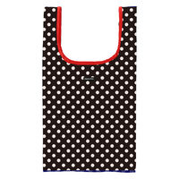 HALKARIN’S エコバッグ L ポルカブラック Hanna Hula ハンナフラ 撥水 洗濯可 367013 1個（直送品）