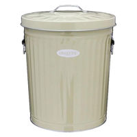 渡辺金属工業 ゴミ箱 33L 屋外兼用 アイボリー 233644 1個（直送品）