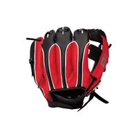 レザックス 野球グラブ BK/RD 右 4536214936584 1個（直送品）