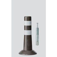 ニッタ化工品 ガードコーン(ラバーポール)ホールインアンカー式 Hタイプ Hー400DBR 1本（直送品）