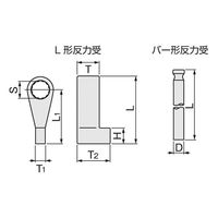 TONE パワーレンチ用反力受 300LH150 1PC（直送品）