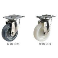 ナンシン ステンレスキャスター自在タイプ 150mmスーパーエンプラ車輪付 SUーSTCー150PSN 1セット(8個)（直送品）