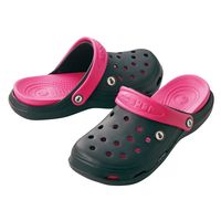 クロダルマ サンダル ブラック×ピンク L(26cm) 711-49-L 1足（直送品）