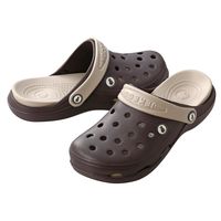 クロダルマ サンダル ブラウン×ベージュ LL(27cm) 711-60-LL 1足（直送品）