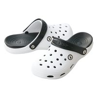 クロダルマ サンダル ホワイト×ブラック M(25cm) 711-90-M 1足（直送品）