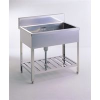 テラオカ 1槽シンク SUS304 / 1S90ー60S(BG150x60) 1S90-60S 1台（直送品）