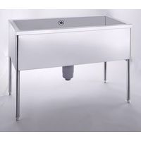 テラオカ ステンレス製ドッグバス(バックガード付)/TDOGー008 TDOG-008 1台（直送品）