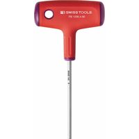 ピービ―スイスツールズ クロスハンドル六角棒ドライバー4mm 軸長80mm 全長117mm 1206.4ー80 1本（直送品）