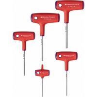 ピービ―スイスツールズ 5本組クロスハンドル六角棒ドライバーセット L型 (3・4・5・6・8mm) 1555 1セット（直送品）