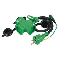 日動工業 PPTWー0.5E 防雨トリプルポッキンショートタップソフト電線S PPTW0.5Eクロ 1PC（直送品）