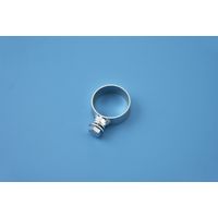 日本緑十字社 ポール用標識取付金具(片面表示用) 金具381 適合径:38.1mmΦ スチール製 137381 1個（直送品）