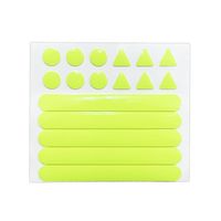 日本緑十字社 高輝度蓄光蛍光ステッカー ピカっとルミシャイン NRPー005 丸型・三角型・棒型 364018 1組（直送品）