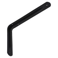 WAKI アングルブラケット 黒 180x120 11952100 1セット(6個)（直送品）