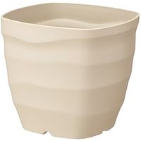 大和プラスチック ヤマト フレグラースクエアポット 24型 アイボリー 72674 1セット(7個)（直送品）