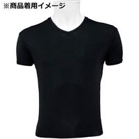 藤原産業 SK11 極冷 半袖Vネックシャツ ブラック Mサイズ 522411BKーM 1セット(3枚)（直送品）