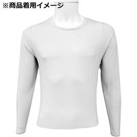 藤原産業 SK11 極冷 長袖クルーネックシャツ ホワイトグレー Mサイズ 522291WGーM 1セット(2枚)（直送品）