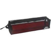 藤原産業 SK11 メッシュポーチ M ブラック&レッド サイズ:60×60×250 96365 1セット(4個)（直送品）