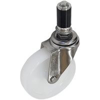 矢崎化工 yazaki ステンパイプキャスター 車輪径φ100 自在車 ナイロン車輪 YNRー100 N SUS 1個 575-7159（直送品）