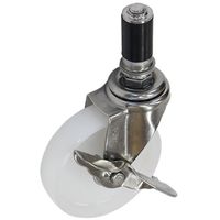 yazaki ステンパイプキャスター 車輪径φ100 自在車 ナイロン車輪 ストッパー付 YNRー100S N SUS 1袋(1個)（直送品）