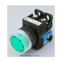富士電機 コマンドスイッチφ22丸フレーム透明フルガード形平形照光押しボタンスイッチ 緑 AR22G4L-10E3G 1個（直送品）