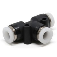 日本ピスコ チューブフィッティング 1/4インチ ティー 1セット(10個入) PE1/4 1セット(10個) 68-6625-08（直送品）