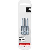 PB SWISS TOOLS ピービースイスツールズ T15 ヘクスローブビット 3本入 E6.400/15CN3 1セット（直送品）