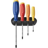 ピービースイスツールズ レインボーEVO プラスドライバーセット 4本組 ホルダー付 38242.HRB 1セット（直送品）