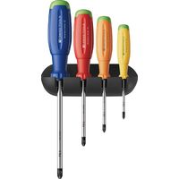 ピービースイスツールズ レインボーEVO ポジドライブドライバーセット 4本組 ホルダー付 38243.HRB 1セット（直送品）