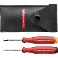 PB SWISS TOOLS ピービースイスツールズ スイスグリップEVO ミニドライバー2本組ソフトケース付 38535 1セット（直送品）