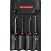 PB SWISS TOOLS ピービースイスツールズ スイスグリップEVO ピックツール4本組 ロールケース付 38681 1セット（直送品）