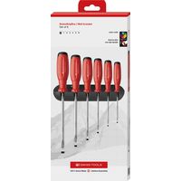 ピービースイスツールズ スイスグリップEVO マイナスドライバーセット6本組 ホルダー付 箱入 38240.HCBB 1セット（直送品）