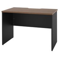 【法人限定/車上渡し】アール・エフ・ヤマカワ プラン木製デスクW1000×D600 ウォルナット×ブラック脚 RFPD-1060DM-BL（直送品）