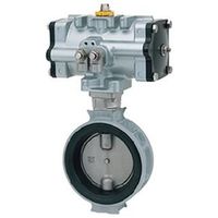 キッツ アルミ製空圧バタフライバルブ(ショートネックタイプ) FA-10XJSME-150A 1個（直送品）