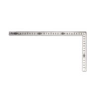 ユニット 曲尺小型溝付(30×15cm) 486-63 1本（直送品）