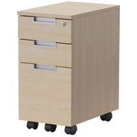 【法人限定/車上渡し】アール・エフ・ヤマカワ スチール脚デスク スリムワゴンナチュラルII GZCA-SL315NA2 1個（直送品）