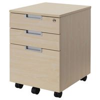 【法人限定/車上渡し】アール・エフ・ヤマカワ スチール脚デスク インサイドワゴンナチュラルII GZCA-SLNA2 1個（直送品）