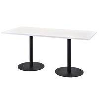 【法人限定/車上渡し】アール・エフ・ヤマカワ リスタ カフェテーブル1500×750 ホワイト RFRCT-1575WH 1個（直送品）