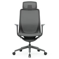 【法人限定/車上渡し】アール・エフ・ヤマカワ アリア ライト チェアヘッドレスト付き ダークグレー RFARC-002DG-HR 1個（直送品）